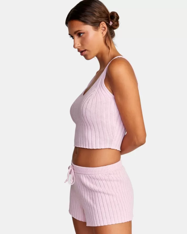 RVCA Calções For The Record Knit Feminino | CMIZPV-267<MULHER Calções