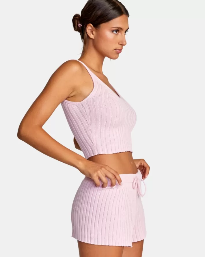 RVCA Calções For The Record Knit Feminino | CMIZPV-267<MULHER Calções