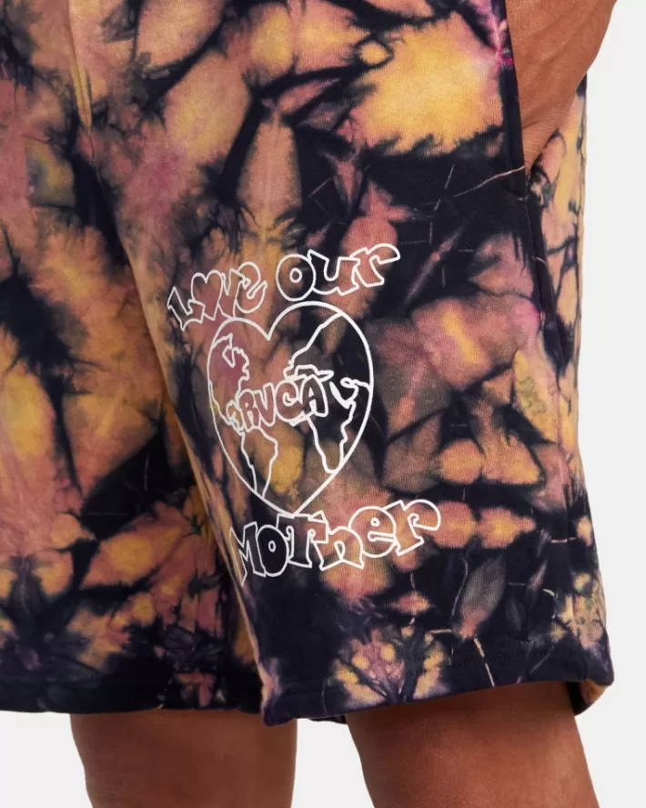 RVCA Calções Freaktopia Love Your Mother Sweat Feminino | TSDKVA-207<MULHER Calções