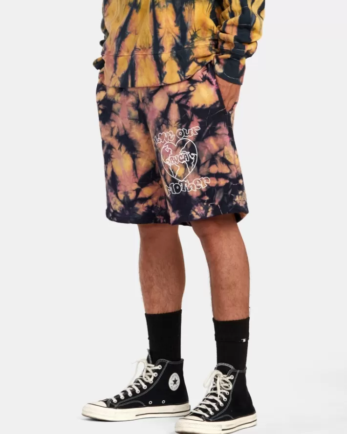 RVCA Calções Freaktopia Love Your Mother Sweat Feminino | TSDKVA-207<MULHER Calções