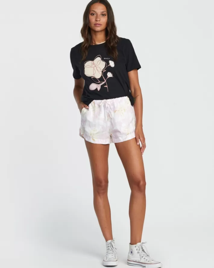 RVCA Calções Linen New Yume Drawcord Feminino | IZNQTC-170<MULHER Calções