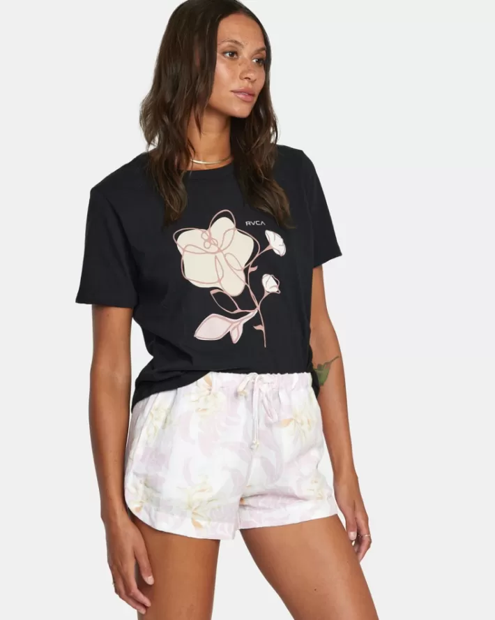 RVCA Calções Linen New Yume Drawcord Feminino | IZNQTC-170<MULHER Calções