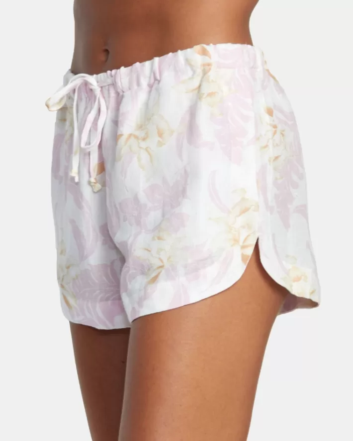 RVCA Calções Linen New Yume Drawcord Feminino | IZNQTC-170<MULHER Calções