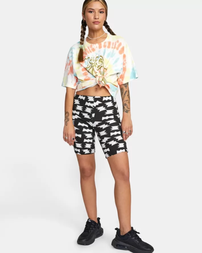 RVCA Calções LP x KLW Push It Bike Feminino | JSHITA-296<MULHER Calções