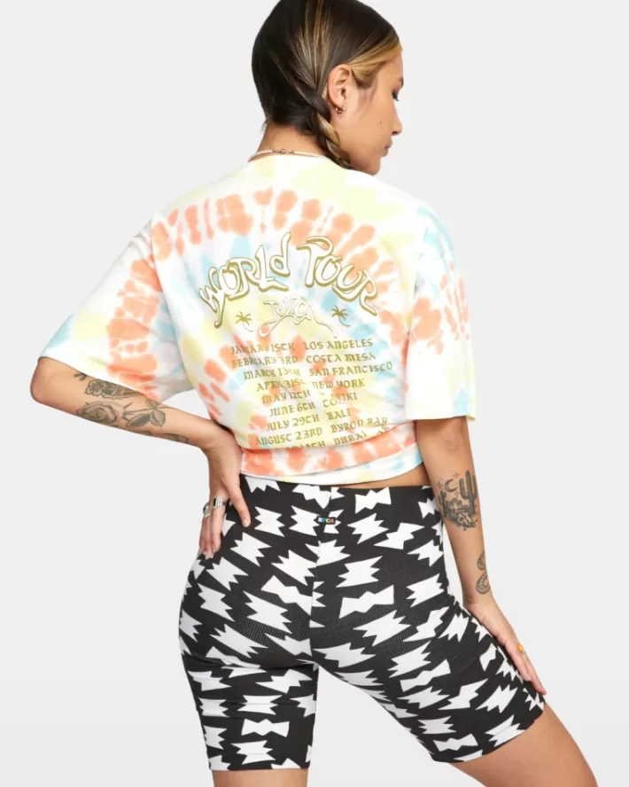 RVCA Calções LP x KLW Push It Bike Feminino | JSHITA-296<MULHER Calções