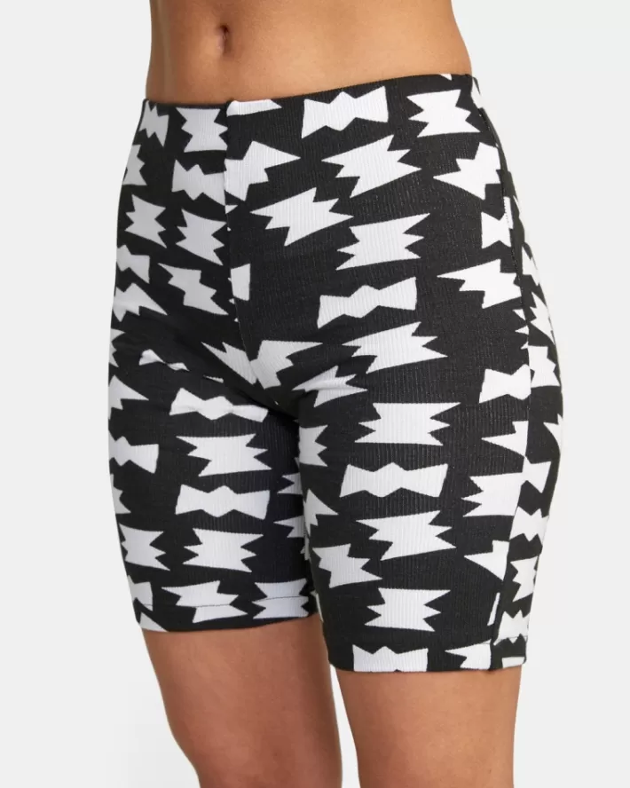 RVCA Calções LP x KLW Push It Bike Feminino | JSHITA-296<MULHER Calções
