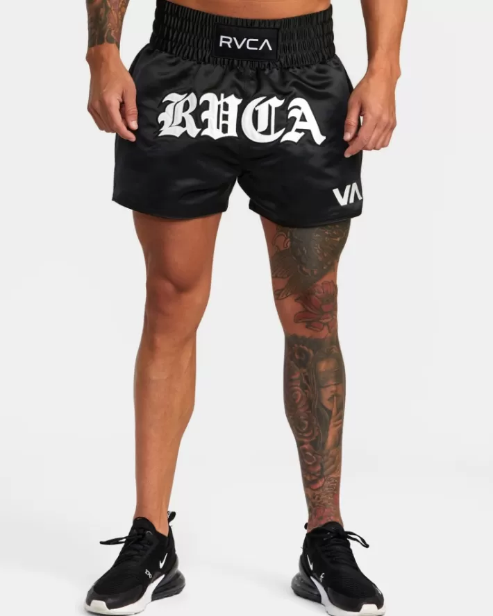 RVCA Calções Muay Thai Mod Elastic Boxing 15" Masculino | YPEHQF-968< Calções