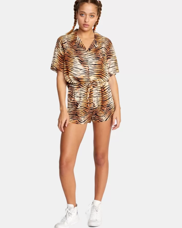 RVCA Calções New Yume Drawcord Feminino | TBWHDJ-473<MULHER Calções
