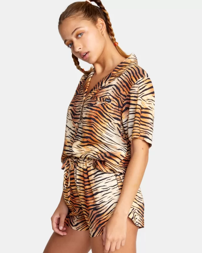 RVCA Calções New Yume Drawcord Feminino | TBWHDJ-473<MULHER Calções