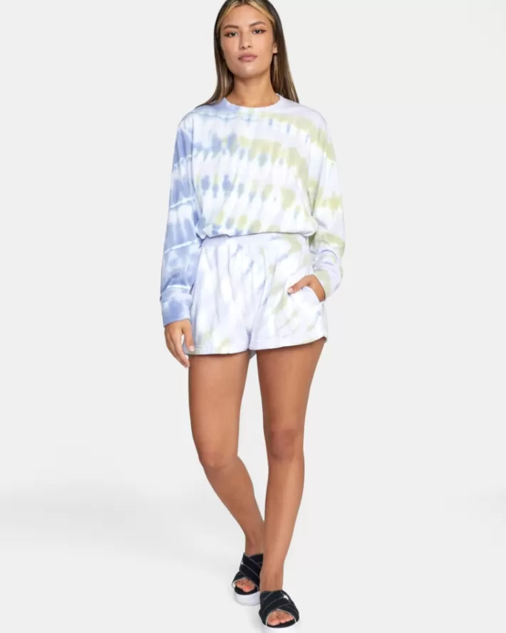 RVCA Calções No Doubt Cozy Sawyer Tie-Dye Feminino | MQLYUV-608<MULHER Calções