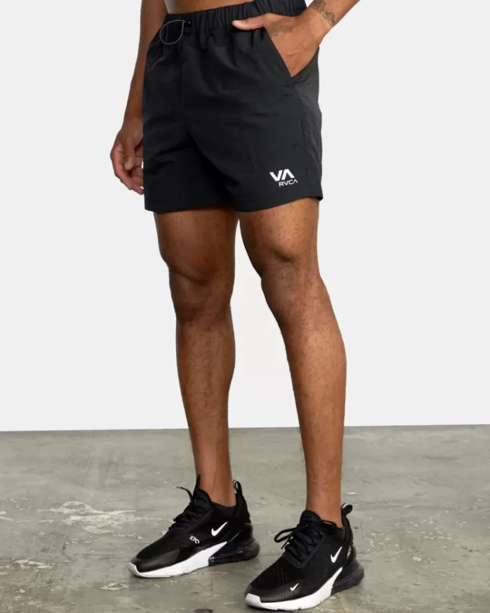 RVCA Calções Outsider Packable Elastic Walkshorts 17" Masculino | KYIXNL-672< Calções