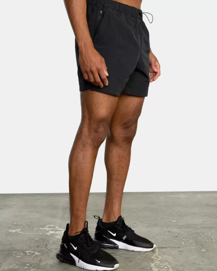 RVCA Calções Outsider Packable Elastic Walkshorts 17" Masculino | XHQNFL-159< Calções