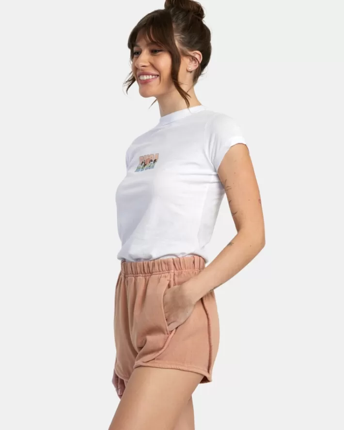 RVCA Calções Roller Elasticized Feminino | OWJARY-916<MULHER Calções