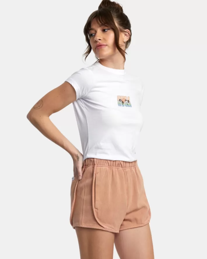RVCA Calções Roller Elasticized Feminino | OWJARY-916<MULHER Calções