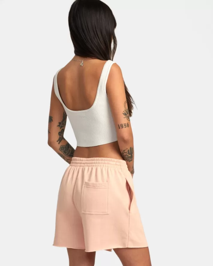 RVCA Calções Test Drive Sweatshorts Feminino | BCQPZV-529<MULHER Calções