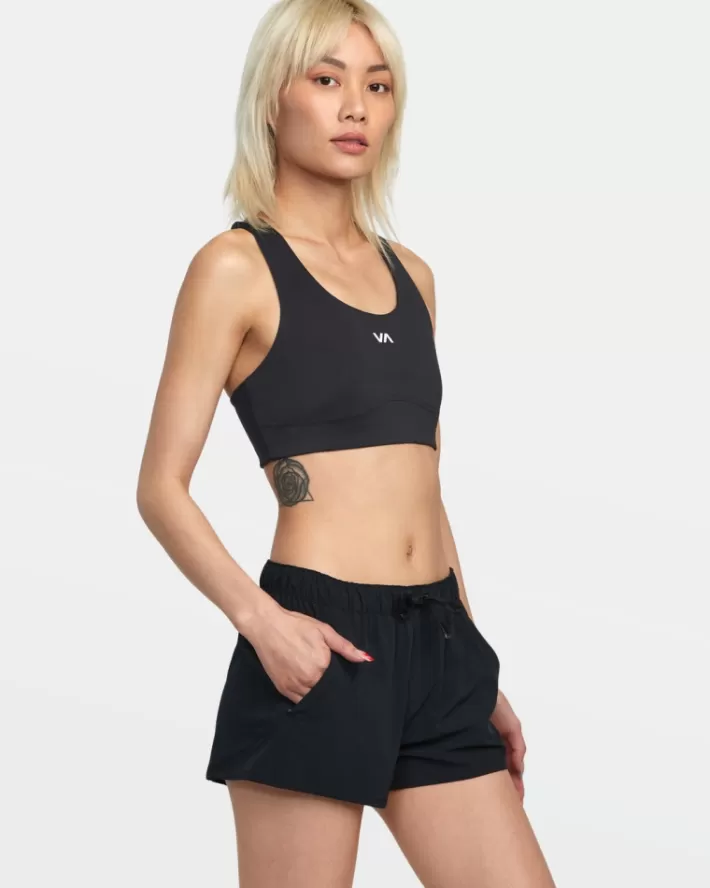 RVCA Calções VA Essential Low-Rise Yogger Esportivos Feminino | NUCGFB-641<MULHER Calções