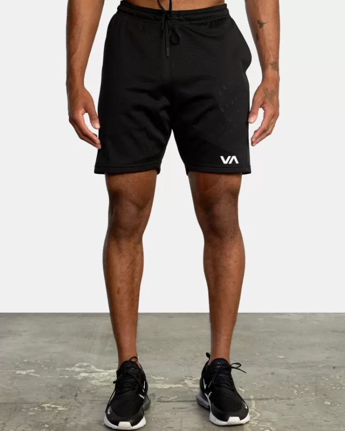 RVCA Calções VA Mesh II Elastic Walkshorts 19" Masculino | QBVFDR-301< Calções