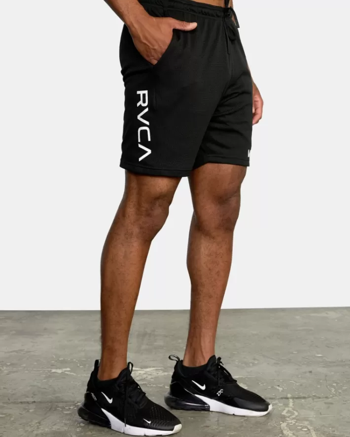 RVCA Calções VA Mesh II Elastic Walkshorts 19" Masculino | QBVFDR-301< Calções
