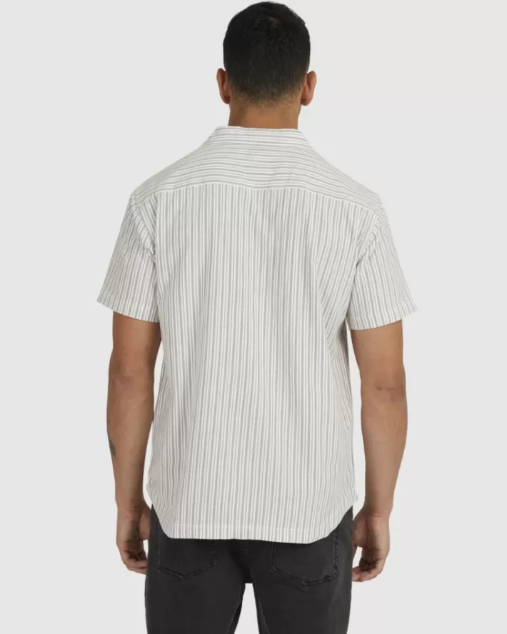 RVCA Camisas Beat Stripe Sleeve Masculino | MXHIPB-507< Camisas