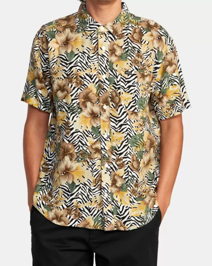 RVCA Camisas Cabana Sleeve Masculino | MKYTDB-275< Camisas