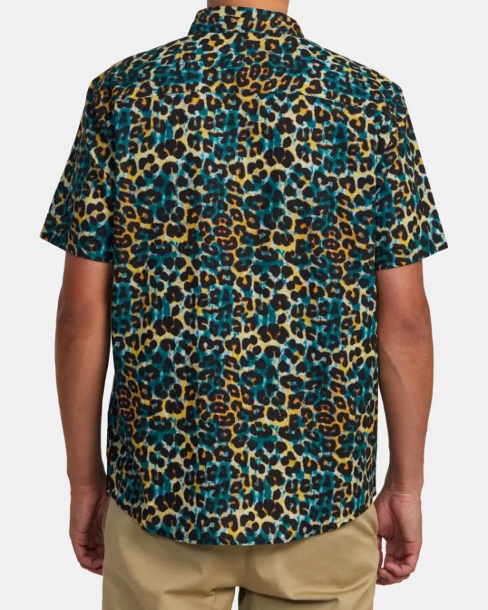 RVCA Camisas Cheeter Sleeve Masculino | QRKUWE-703< Camisas