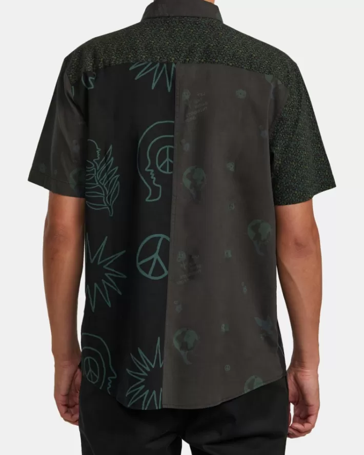 RVCA Camisas Compilation Sleeve Masculino | DGCNXB-470< Camisas