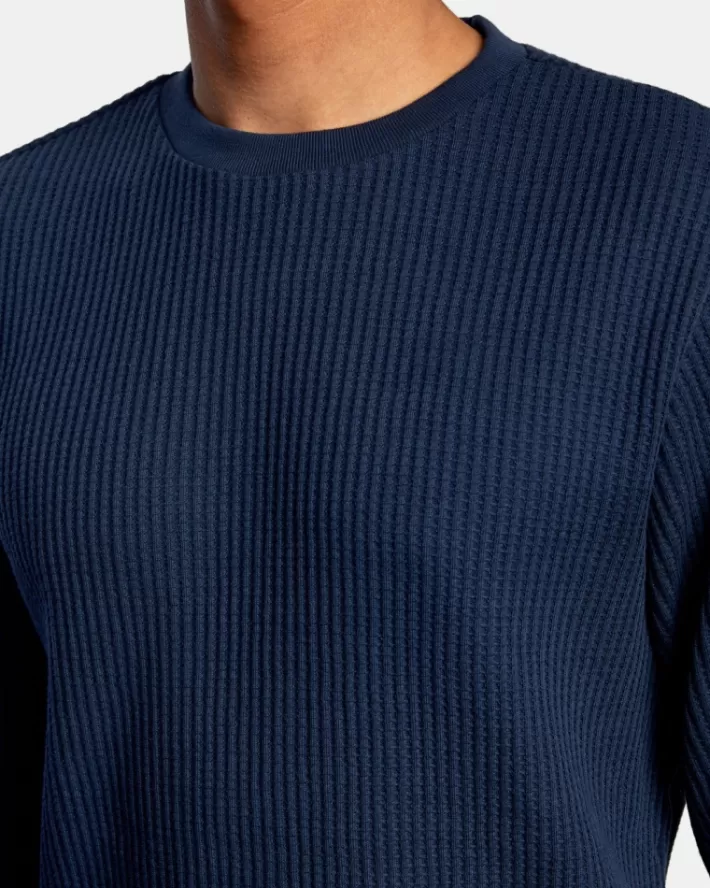 RVCA Camisas Day Shift Long Sleeve Thermal Masculino | YLKGQW-768< Camisas