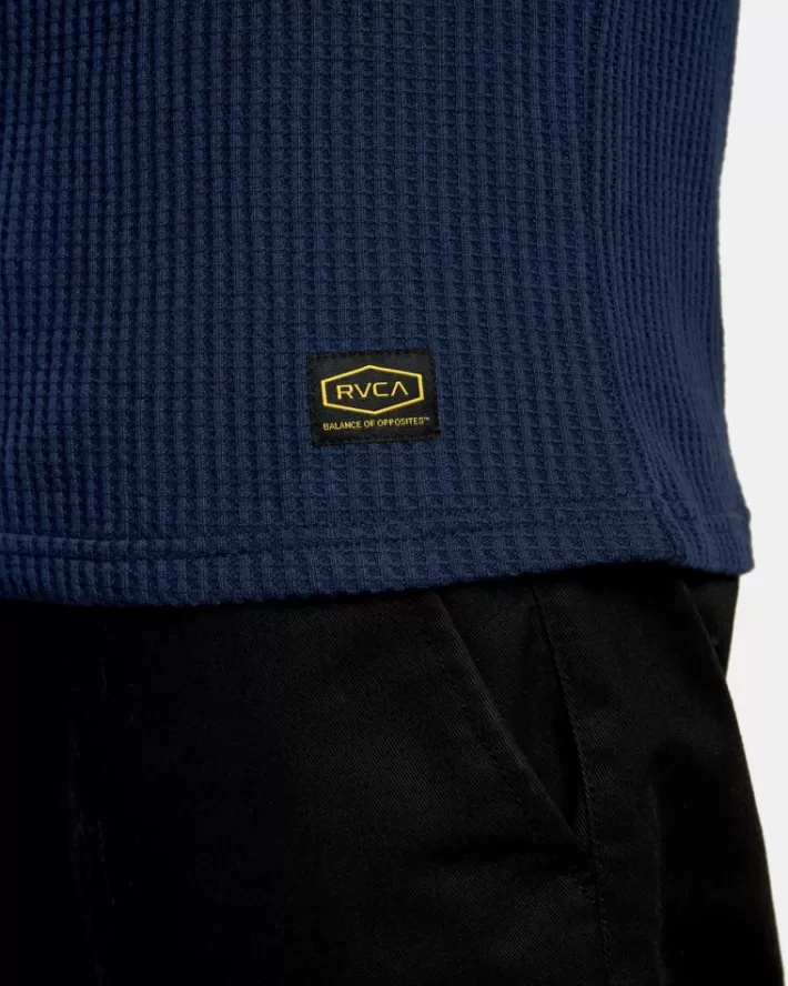 RVCA Camisas Day Shift Long Sleeve Thermal Masculino | YLKGQW-768< Camisas