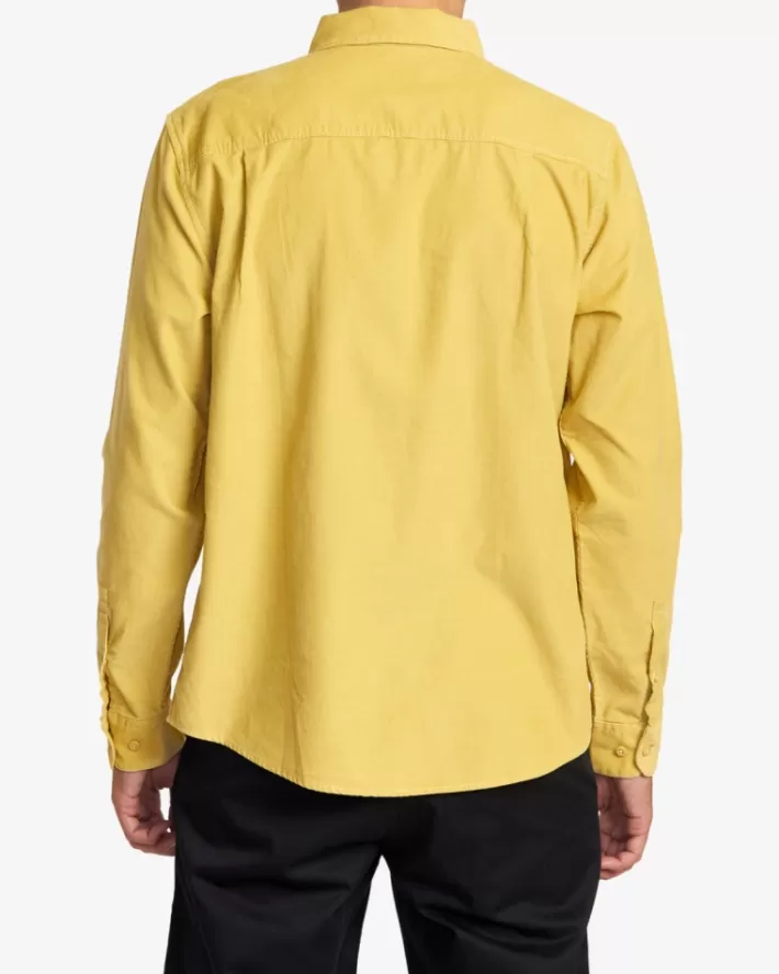 RVCA Camisas Freeman Corduroy Long Sleeve Masculino | BDREPI-704< Camisas