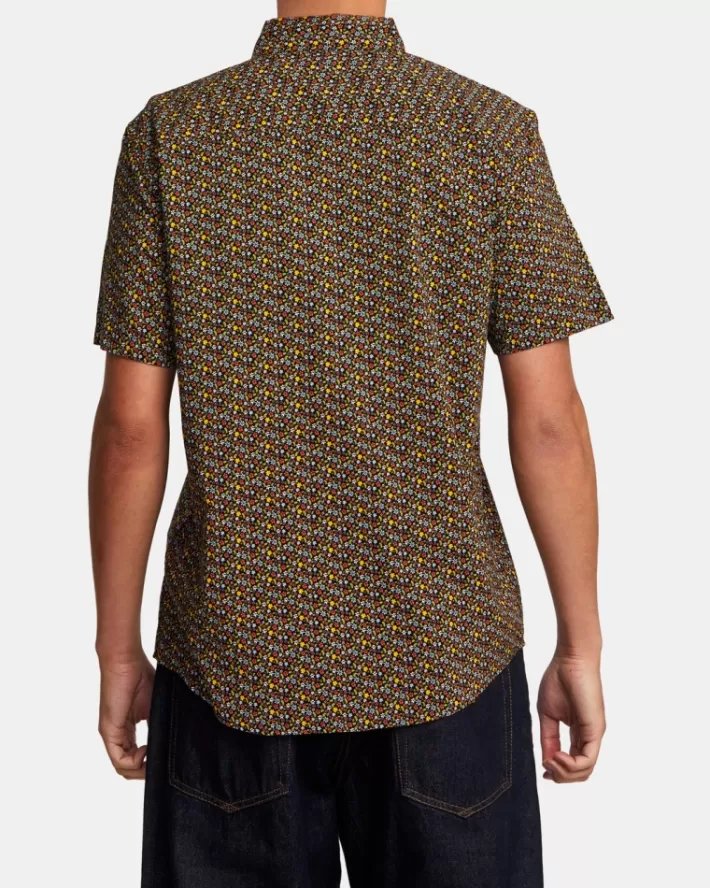 RVCA Camisas Micro Garden Sleeve Masculino | OVGDEP-284< Camisas