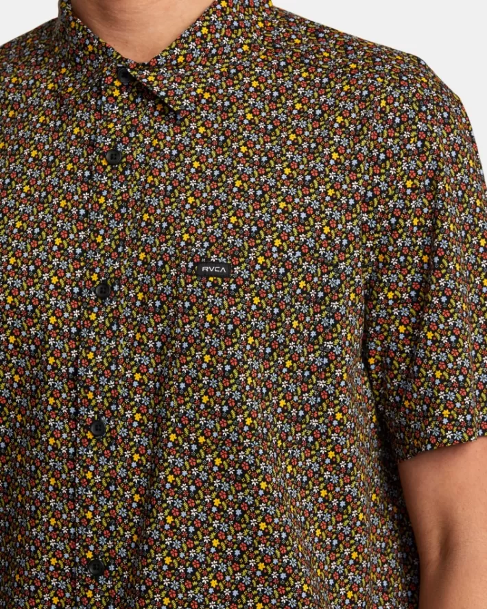 RVCA Camisas Micro Garden Sleeve Masculino | OVGDEP-284< Camisas
