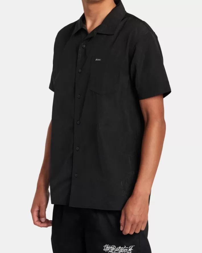 RVCA Camisas Mister Cartoon Smile Now Sleeve Masculino | CQEVDK-978< Camisas