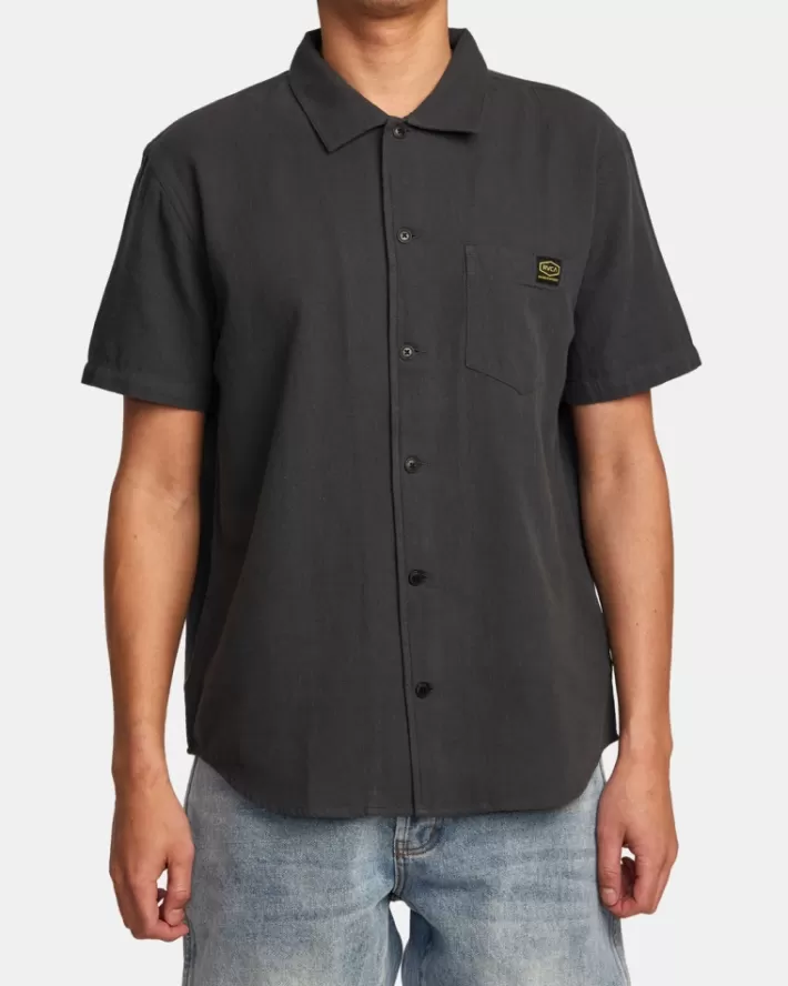 RVCA Camisas Recession Coleções Day Shift Sleeve Masculino | CEITPQ-032< Camisas