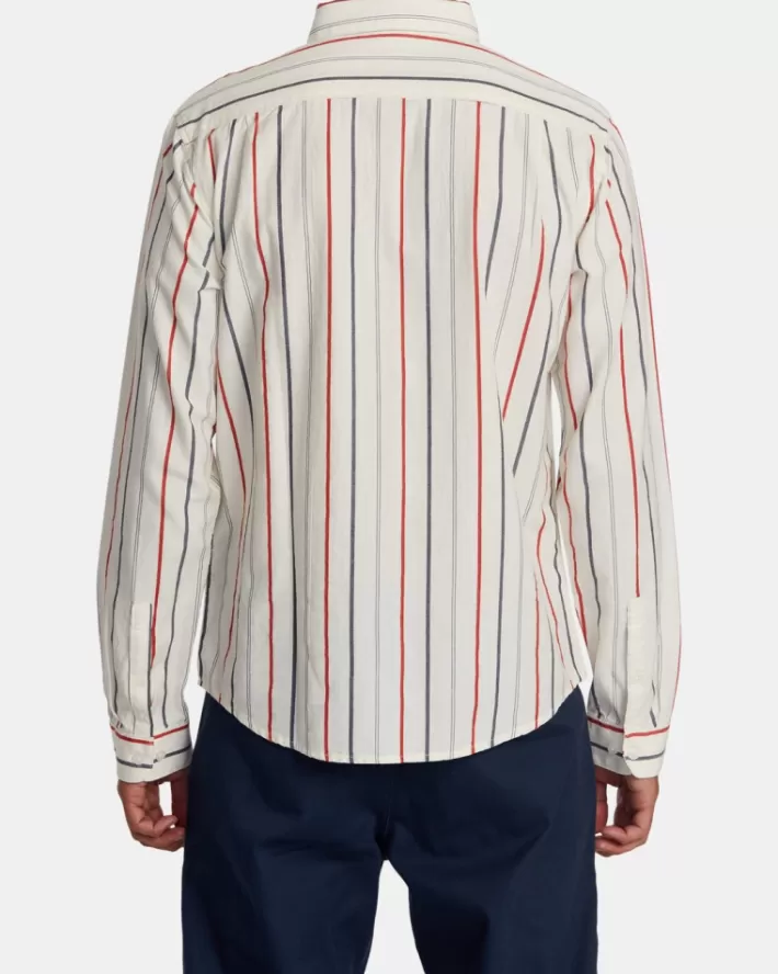 RVCA Camisas That'll Do Dobby Long Sleeve Masculino | PJETAM-362< Camisas