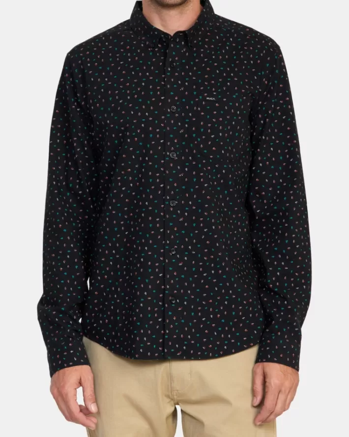 RVCA Camisas That'll Do Printed Long Sleeve Masculino | ONMQPI-541< Camisas