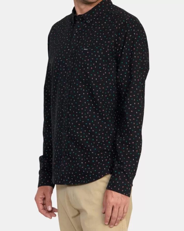 RVCA Camisas That'll Do Printed Long Sleeve Masculino | ONMQPI-541< Camisas