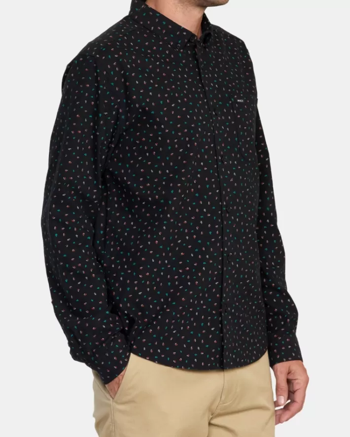 RVCA Camisas That'll Do Printed Long Sleeve Masculino | ONMQPI-541< Camisas