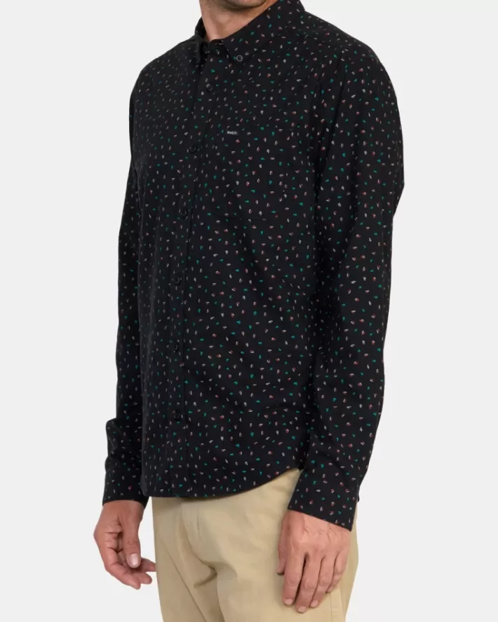 RVCA Camisas That'll Do Printed Long Sleeve Masculino | ONMQPI-541< Camisas
