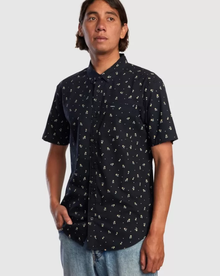RVCA Camisas That'll Do Slim Fit Sleeve Masculino | UKSNCL-524< Camisas