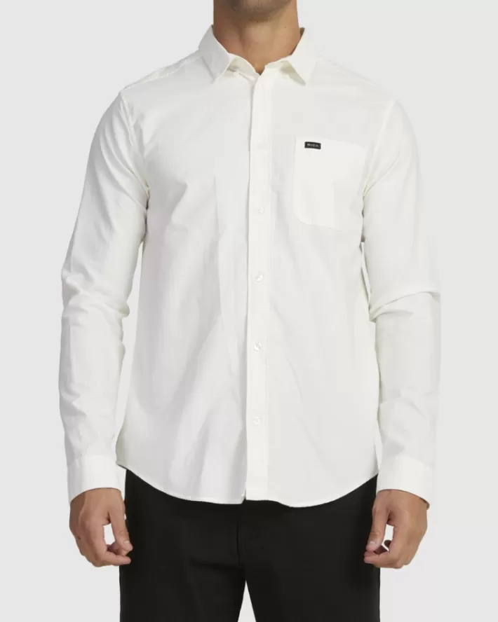 RVCA Camisas That'll Do Stretch Long Sleeve Masculino | BTYMQC-391< Camisas