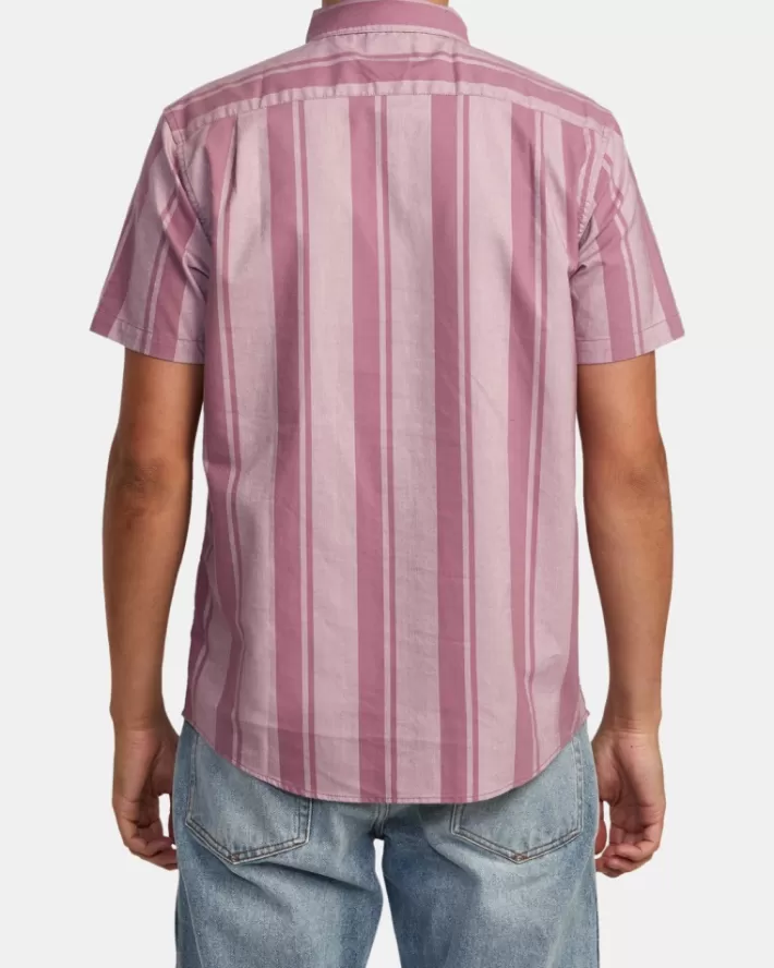 RVCA Camisas That'll Do Stretch Stripe Sleeve Masculino | XWFPBH-410< Camisas