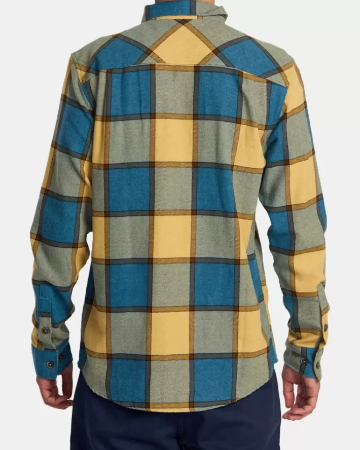 RVCA Camisas That'll Trabalho Flannel Long Sleeve Masculino | BOYWPS-250< Camisas