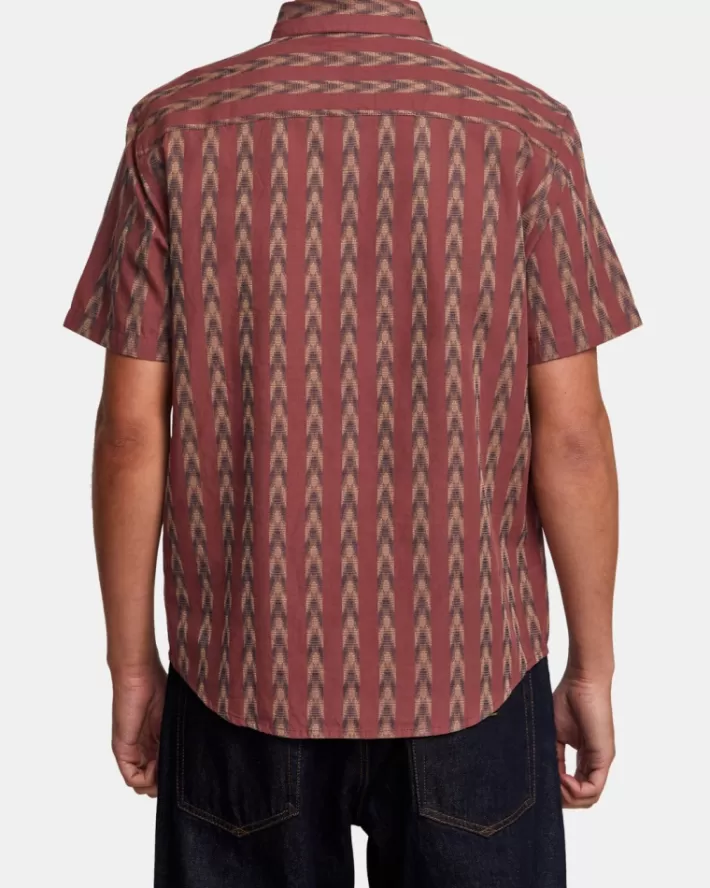 RVCA Camisas Upwards Ikat Sleeve Masculino | MFWVJQ-570< Camisas