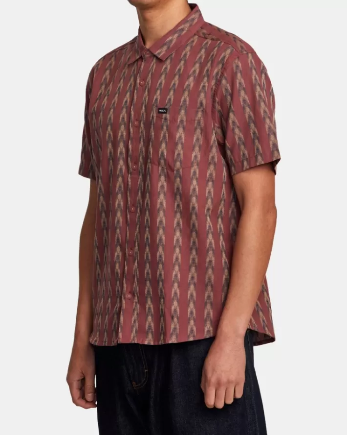 RVCA Camisas Upwards Ikat Sleeve Masculino | MFWVJQ-570< Camisas