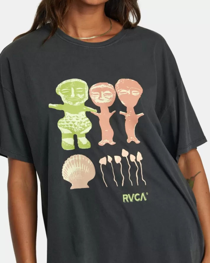 RVCA Camiseta Artifacts Baggie Feminino | DVFINK-870<MULHER Camiseta