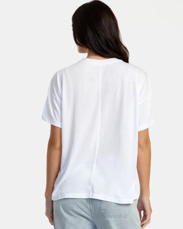 RVCA Camiseta Balance Technical Oversized Feminino | FAQJPX-174<MULHER Camiseta