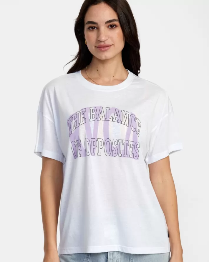 RVCA Camiseta Balance Technical Oversized Feminino | FAQJPX-174<MULHER Camiseta