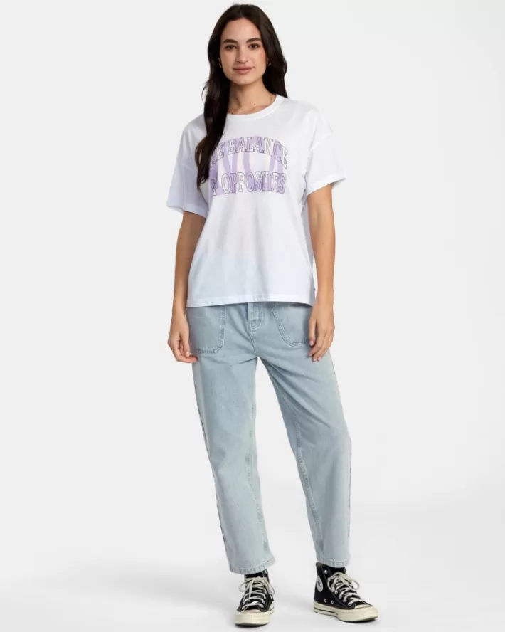RVCA Camiseta Balance Technical Oversized Feminino | FAQJPX-174<MULHER Camiseta
