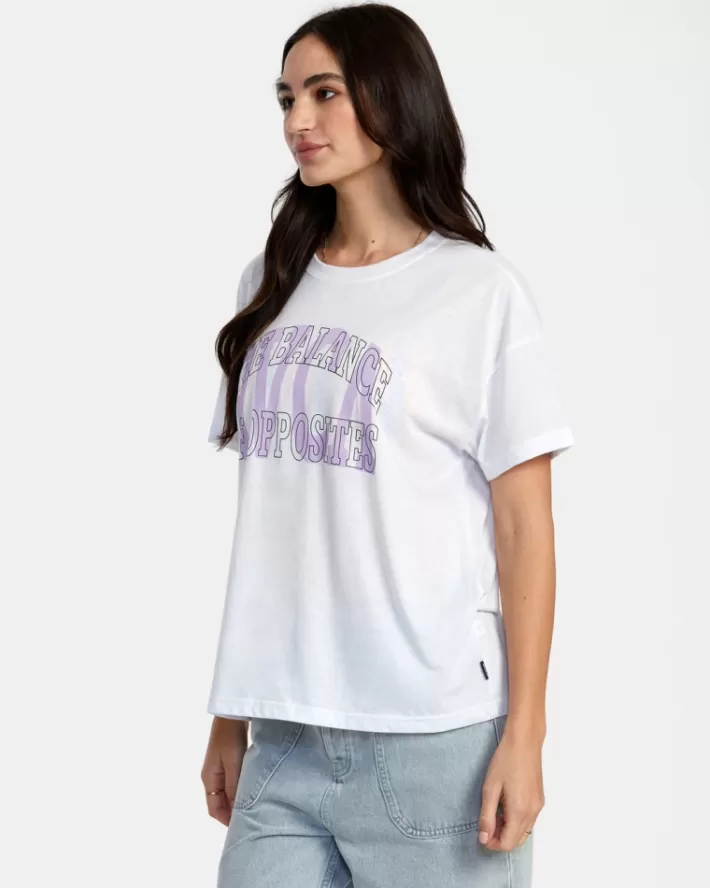 RVCA Camiseta Balance Technical Oversized Feminino | FAQJPX-174<MULHER Camiseta