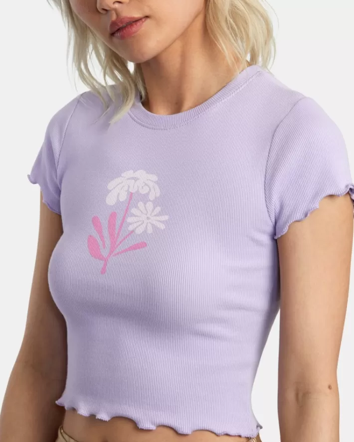 RVCA Camiseta Bloomed Classmate Feminino | YWCPJO-214<MULHER Camiseta